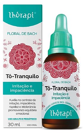 Floral de Bach Stress Irritação Impaciência Tô Tranquilo 30ml - THÉRAPI
