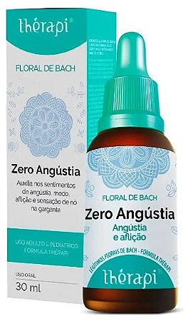 Floral de Bach Zero Angústia Alívio 30ml - THÉRAPI