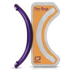 PÊNIS DUPLO ROXO 46 X 3,5CM