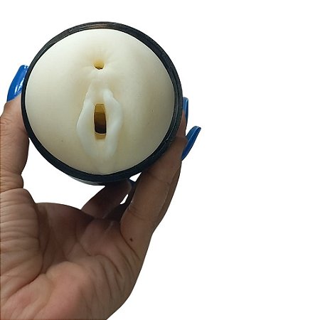 Masturbador masculino copo com dois orifícios (vagina e ânus)