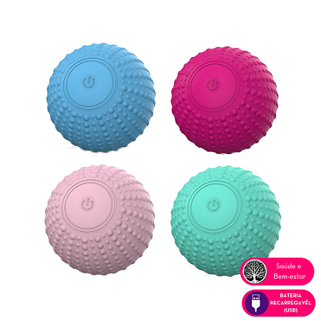 Massageador em formato de bola com controle remoto