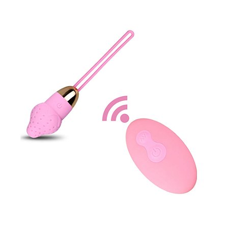 Bullet Recarregável com controle em formato de morango