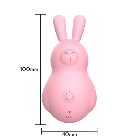 Mini vibrador em formato de coelho