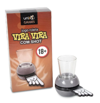 Jogo Roleta De Drinks Vira Vira com Shot