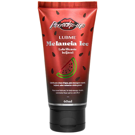 Lubrificante beijável melancia ice 60ml - LubMe