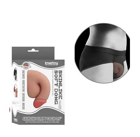 Prótese/pênis packing macia sem ereção para dar volume