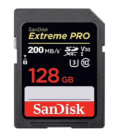 Cartão de Memória SD SANDISK 128 GB Extreme PRO V30