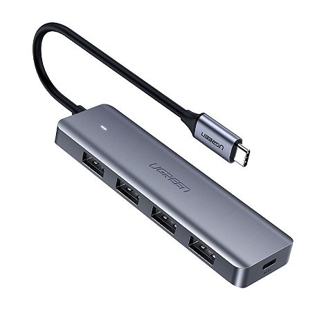 HUB USB-C com 4 portas USB 3.0 + 1 porta Micro USB UGREEN (Modelo 70336)