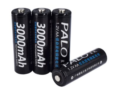 Pilha Recarregável AA 3000mAh x 4 PALO original