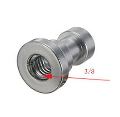 Adaptador - Rosca 3/8" para Pino 5/8" engate de iluminação