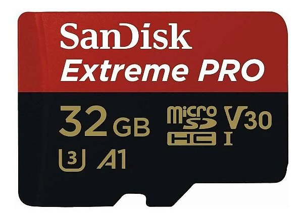 Cartão de Memória micro SD SANDISK 32 GB Extreme Pro (100MB/s)