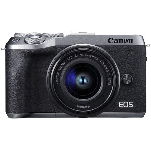 Câmera CANON EOS M6 Mark II + 15-45mm (SILVER)