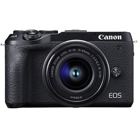 Câmera CANON EOS M6 Mark II + 15-45mm (BLACK)