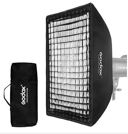 Softbox Bowens GODOX 60x60cm com grid/colmeia (SF-FW6060)