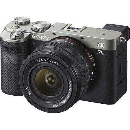Câmera SONY A7C (Silver) + Lente 28-60mm