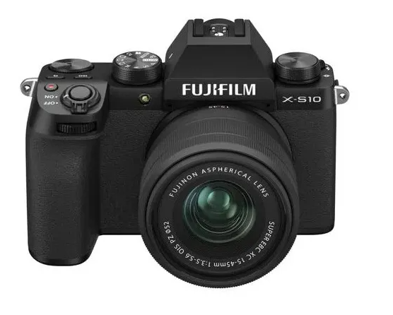 Câmera FUJIFILM X-S10 com lente XC 15-45mm