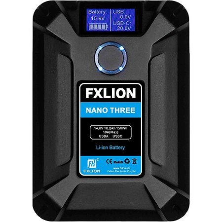 Bateria FXLION V-Mount NANO THREE 150Wh 14.8V Ultracompact