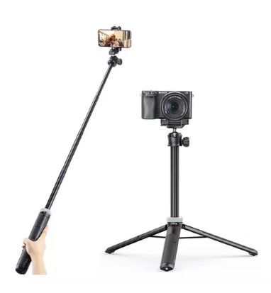 Mini Tripé 3 Em 1 Com Suporte Para Celular Wt-N08