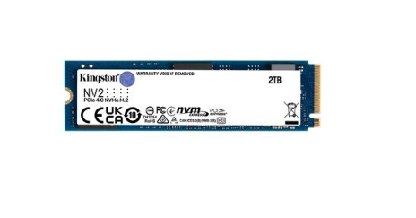 SSD 2TB M.2 NVME KINGSTON NV2 PCIE 4X4 3500-2800MB/S SNV2S/2000G