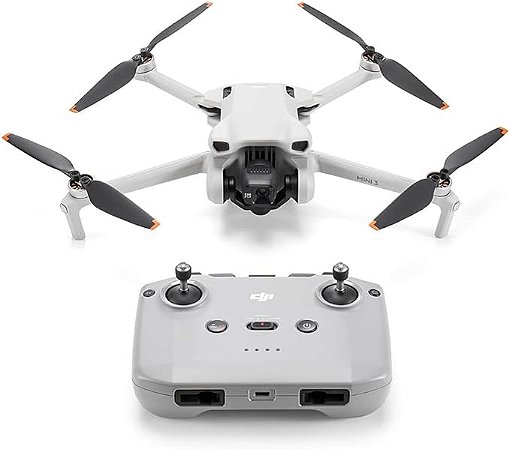Drone DJI Mini 3 DJI RC N1 sem tela Fly More Combo - DJI032