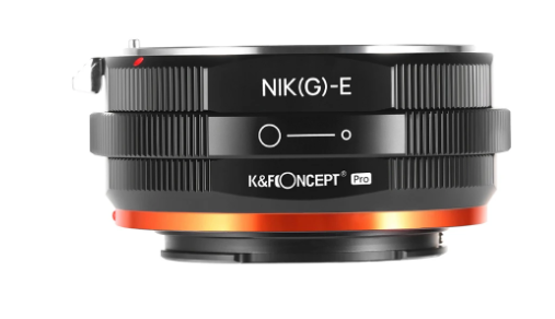 Adaptador de lente Nikon (G) para Câmeras Sony E Mount (K&F Concept)