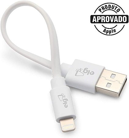 Cabo de dados USB P/ Ipad e Iphone 15CM ELG