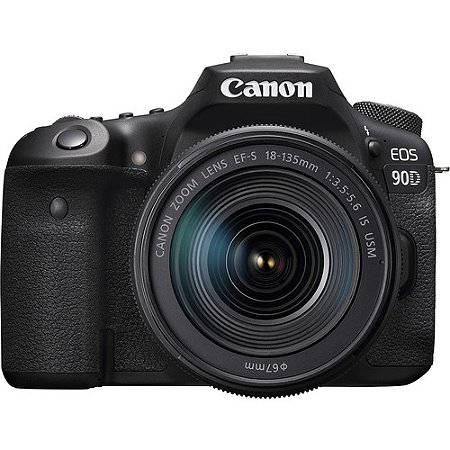 Câmera CANON EOS 90D kit com lente 18-135mm IS USM
