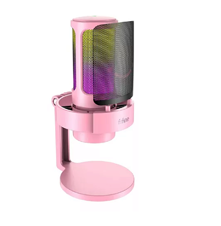 Microfone Fifine AmpliGame A8P RGB (PINK)