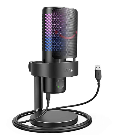 Microfone Fifine A9 RGB (BLACK)