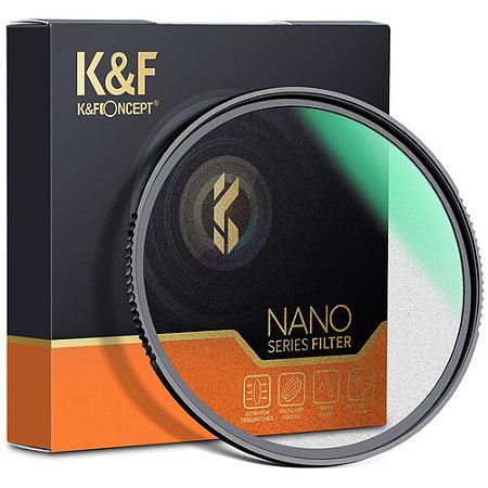 Filtro K&F Concept 82mm Nano-X de névoa preta 1