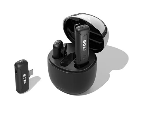 Microfone de lapela BOYA BY-WM3T USB-C (2TX+1RX)