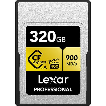 Cartão de Memória CFexpress Lexar Profissional Gold 320GB Type B 900MB/s