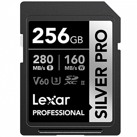 Cartão de Memória SD LEXAR PROFISSIONAL SILVER PRO 256 GB V60 UHS-II