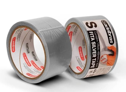 Fita Silver Tape Prata 48mm X 10m Adelbras