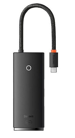 Hub Baseus Lite Series BS-OH020 6 em 1 USB-C - Preto (WKQX050101)
