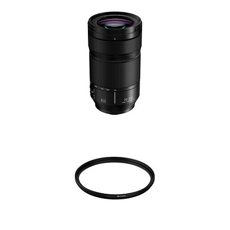 Lente Panasonic Lumix S 70-300mm F/4.5-5.6 Macro O.I.S C/ Kit Filtro UV