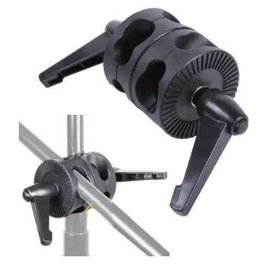 Suporte Braçadeira de Cabeça Dupla Lighting Holder para Iluminação de Estúdio