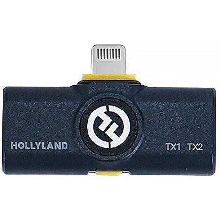 Receptor sem fio Hollyland LARK M2 com conector Lightning para dispositivos iOS (2,4 GHz, Shine Charcoal)