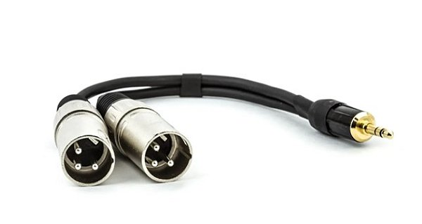 Cabo P2 Estéreo para 2 XLR Macho 2 metros
