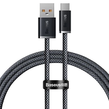 Cabo USB-A a USB-C Baseus CALD000616 - 100W - Gray 1M