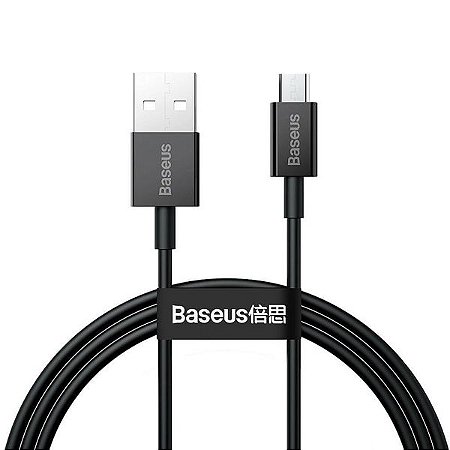 Cabo USB-A a Micro USB Baseus - CAMYS-01 - Black 1M