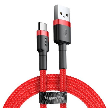 Cabo USB-A a USB-C Baseus CATKLF-A09 - 50cm RED