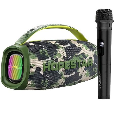 Caixa de som portátil Hopestar A40 300 Party HS-1377 (Camuflado)