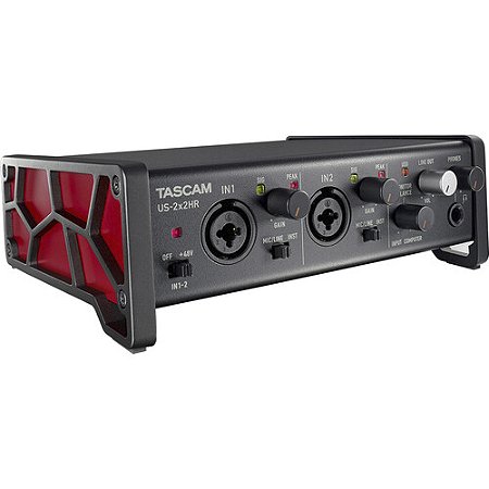 Interface de áudio MIDI TASCAM US-2x2HR