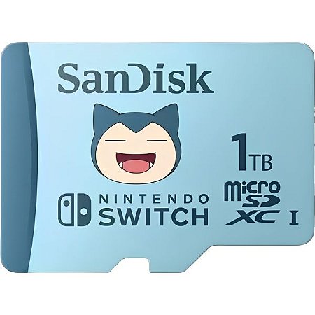 Cartão de Memória micro SD SANDISK 1TB NINTENDO POKEMON (90-100Mb/s)