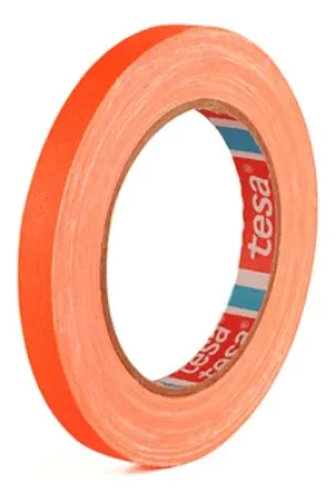 Fita Gaffer Laranja Fluorescente 12mm X 25m Tesa