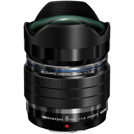 Lente OM SYSTEM M.Zuiko Digital ED 8mm f/1.8 Fisheye PRO (Micro Quatro Terços)