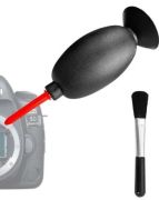 Bomba de Ar + Pincel Para Limpeza Lentes e Câmeras