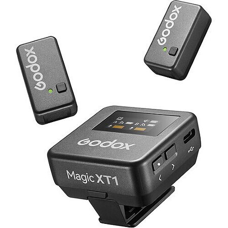Microfone Godox Magic XT1-CL USB-C Sem fio (2TX + 1 RX)