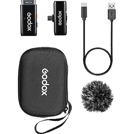 Microfone Godox WES2 USB-C Sem Fio (1TX+1RX)